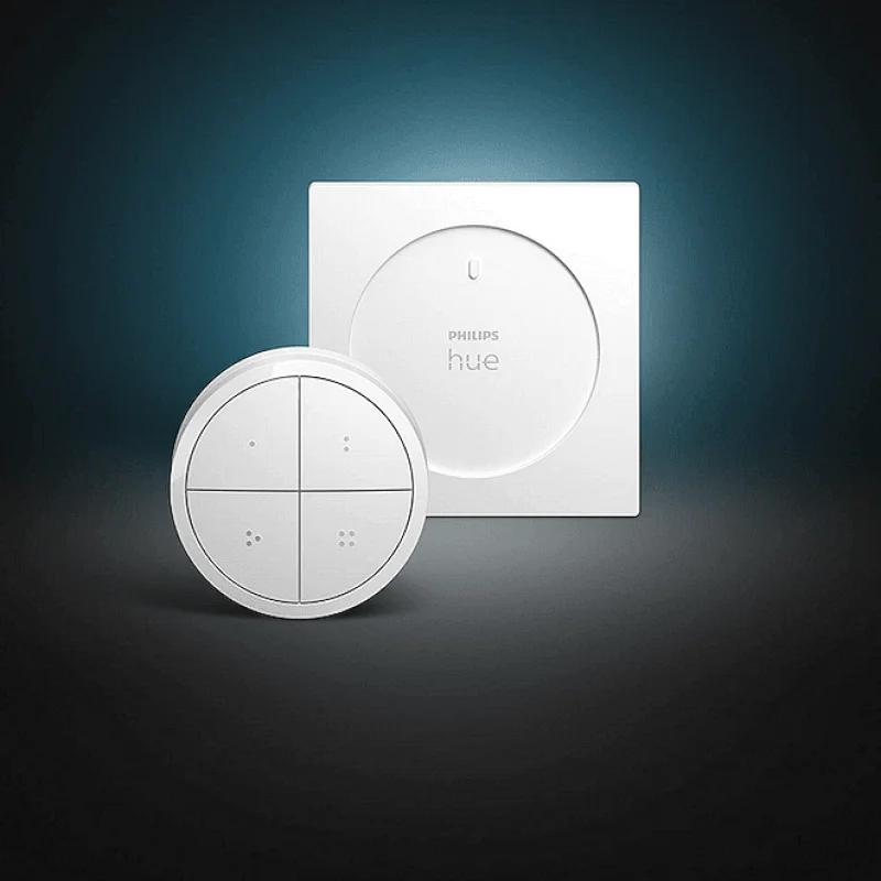 Смарт ключ за управление Philips Hue Tap Dial Switch, бял/черен, 4 бутона, IP20 (BT, Zigbee, HomeKit, Google, Alexa, SmartThings) (Цвят: Бял) - Снимка 6