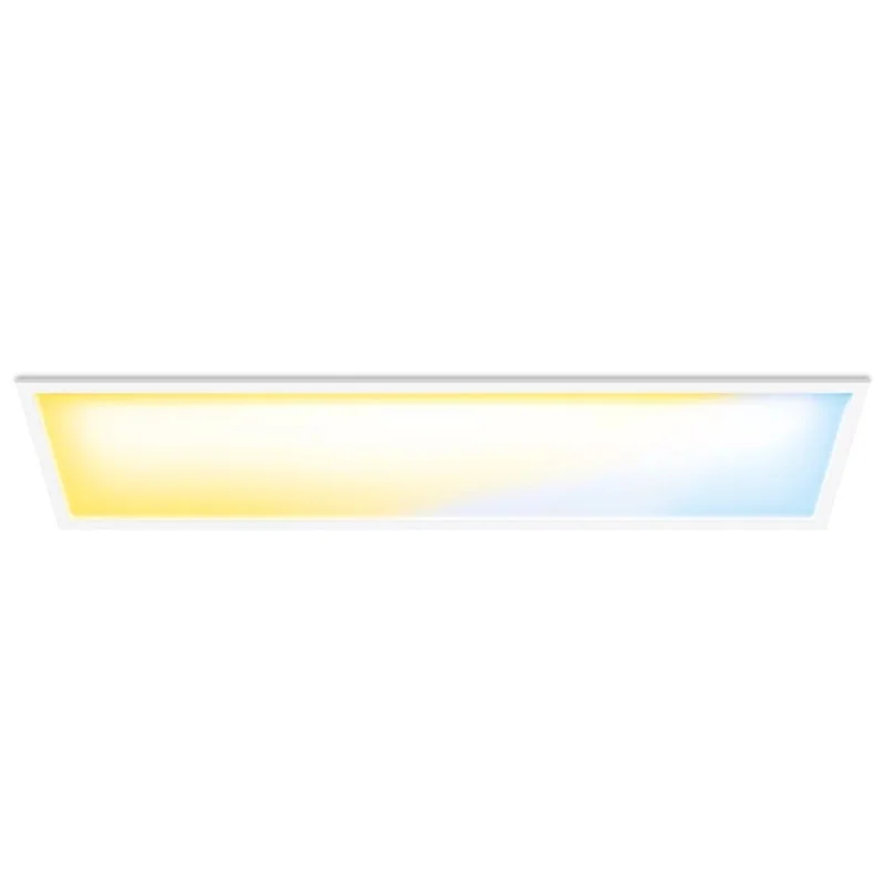 Смарт LED димируема плафониера WiZ Panel Smart Ceiling, бяла, 119.5х29.5 см, 36W, 3400 lm, бяла светлина 2100 - 6500К (BT, Zigbee, Matter, Apple Home, Google, Alexa, SmartThings) - Снимка 4