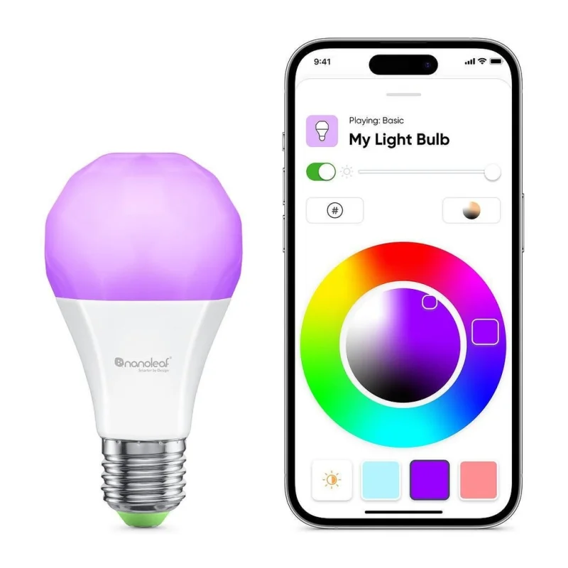 Сет от 3 смарт LED крушки Nanoleaf Essentials Matter A60 E27 - Снимка 4
