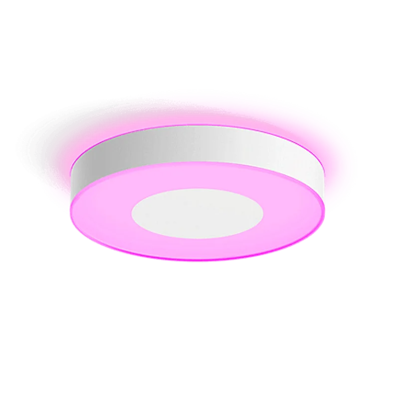 Смарт LED RGBW димируема плафониера Philips Hue Xamento M WACA, 38.1 см, 33.5W, 2350 lm, E27, IP44, Бяла
