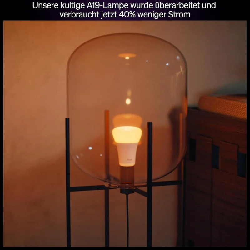 Смарт LED димируема крушка Philips Hue WA E27 White ambience, 2 бр, 8.1W, 1100 lm, E27, 100-240V, бяла светлина 1 000-20 000К (BT, Zigbee, HomeKit, Google, Alexa, SmartThings) - Снимка 8