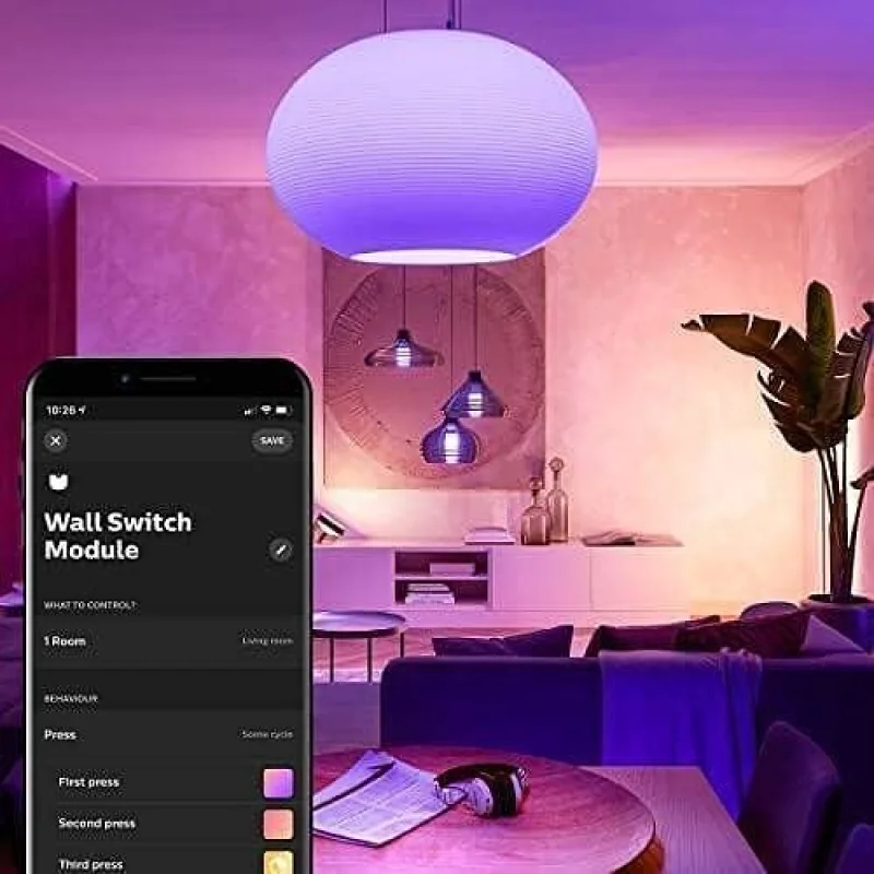 Смарт суич модул за стенен ключ Philips Hue Wall Switch Module, 2 бр. - Снимка 6