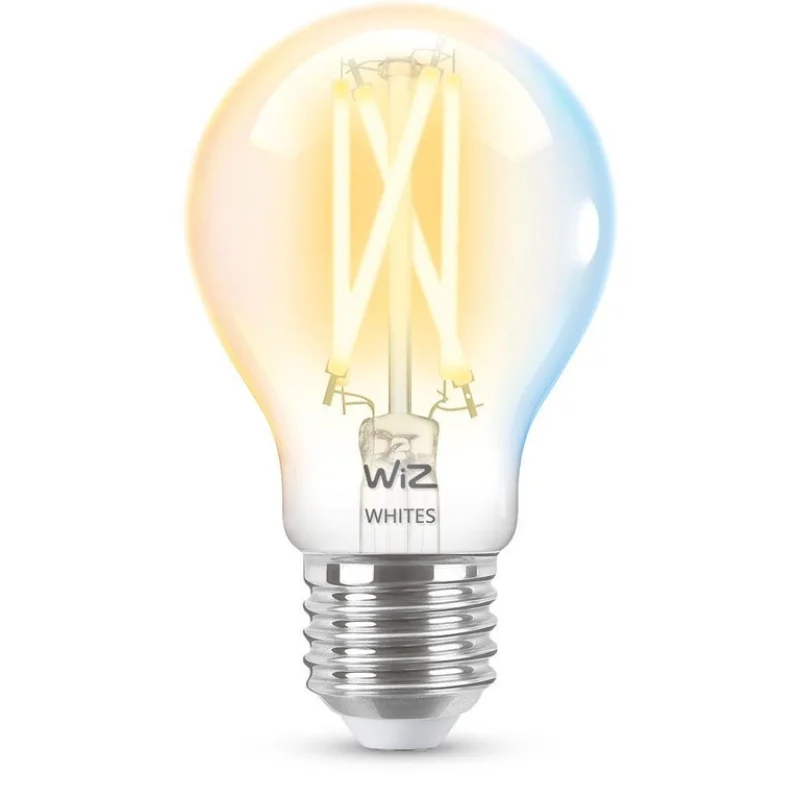 Смарт LED димируема vintage крушка WiZ Filament Smart Bulb 7W, 806 lm, E27, бяла светлина 2100 - 6500К (BT, Zigbee, Matter, Apple Home, Google, Alexa, SmartThings) - Снимка 5