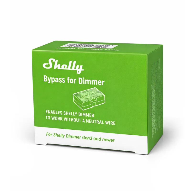 Модул за стабилно димиране без неутрален проводник Shelly Bypass for Dimmer