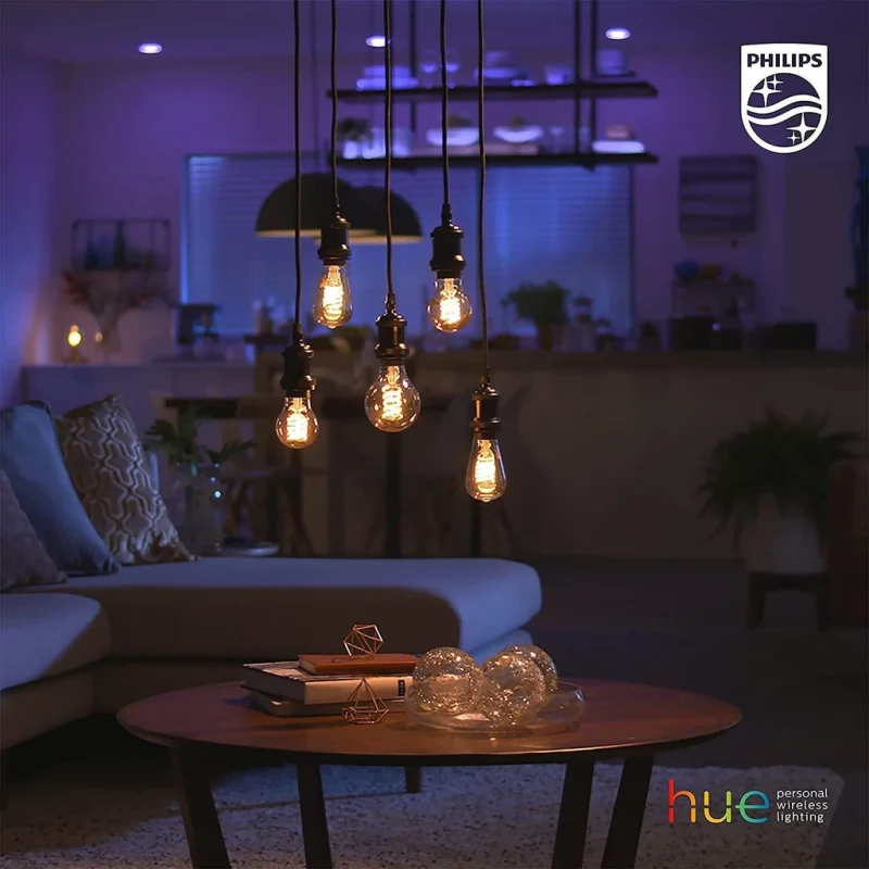 Смарт крушка Philips Hue Edison ST64, E27, 550 lm, White (HomeKit) - Снимка 5