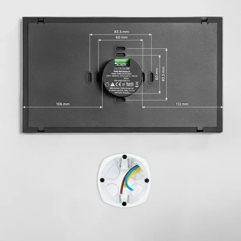 Shelly Wall Display XL Grey, сив - Снимка 4