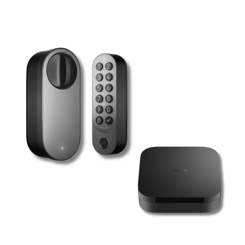 Промо пакет Aqara смарт ключалка Aqara U200 Kit + смарт хъб Aqara Smart Hub M3