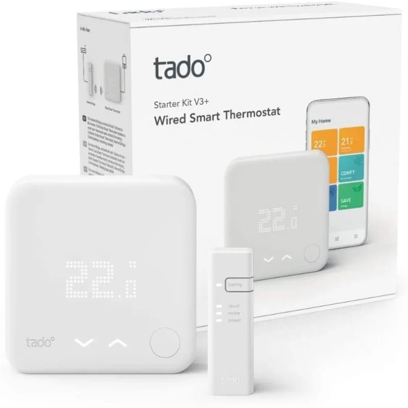 Стартов пакет за подово/централно отопление Tado° Wired Smart Thermostat V3+ - Снимка 2