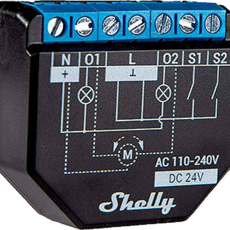 Смарт Wi-Fi измервателно двойно реле Shelly Plus 2PM